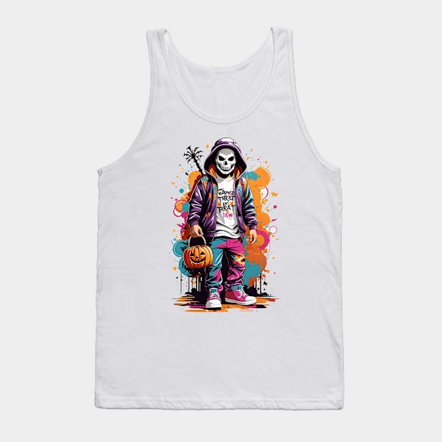 Skull Style Tank Top by Omerico